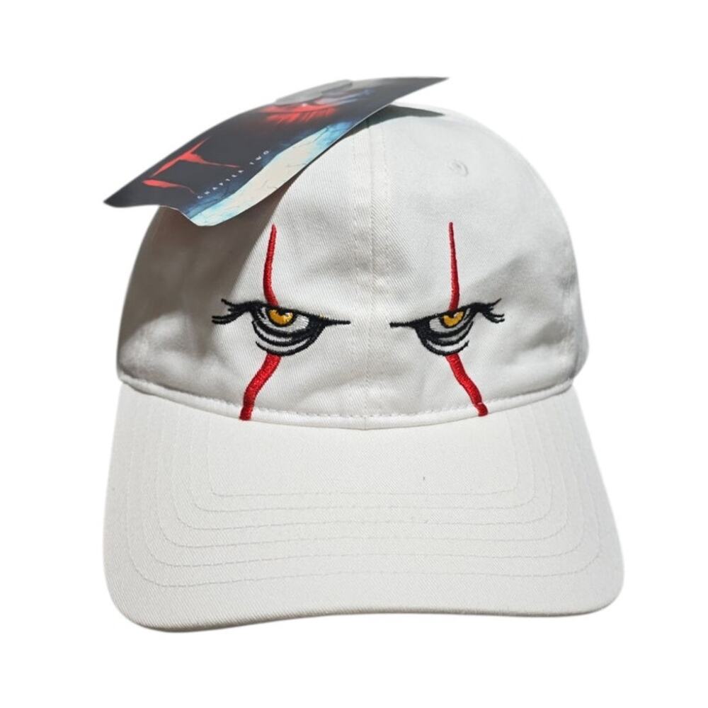 IT Chapter 2 Pennywise Eyes Hat Embroidered Clown Face Horror Cap Adjustable Wht